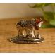 eCraftIndia Handcrafted Cow and Calf Figurine (AAC499S)