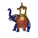 eCraftIndia Meenakari Colorful Ambabari Elephant Statue (AAE502)