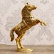 eCraftIndia Golden Jumping Horse Metal Animal Figurine Decorative Showpiece (AAH508_GLD)