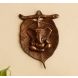 eCraftIndia Metal wall hanging of Lord Ganesha on Leaf (AGG512)