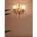 Fos Lighting Majestic Gold & Crystal Aluminium Double Wall Sconce with Golden Hand Cut Glass Shades