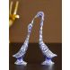eCraftIndia 7 Inch Blue Kissing Swan Couple Handcrafted Decorative Figurine (ASWAN507_BLU)