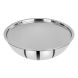 BERGNER Hitech Prism Non-Stick Stainless Steel Tasra with Stainless Steel Lid, 26 cm, 3.6 litres, Induction Base, Silver