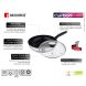 BERGNER Carbon TT Forged Aluminium Wok With Lid, 28 cm, 3.6 Litres, Induction Base, Metallic Grey