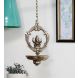 eCraftIndia Brass Lord Ganesha Hanging Oil Wick Diya - 22Inch Long Chain (BGGDB107)