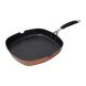 Bergner Infinity Chefs Forged Aluminium Non Stick Grill Pan, 28cm, Induction Base, Copper