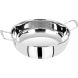 Bergner Essential Stainless Steel Kadhai, 20 cm, Induction Base, Silver