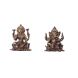 eCraftIndia Antique Finish Brass Laxmi Ganesha on Lotus (BGLG501)