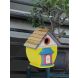 Yellow Wooden Bird House(BH18385YE)