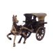 eCraftIndia Antique Finish Brass European Horse Cart (BHC502)