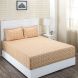 Maspar Donatella Breeze Orange 210 TC Cotton Double Bed Sheet with 2 Pillow Covers