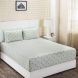 Maspar Donatella Eris Blue 210 TC Cotton Double Bed Sheet with 2 Pillow Covers