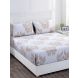 Maspar Bellezza Jacquelyn Neutral 400 TC Cotton King Bed Sheet with 2 Pillow Covers