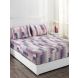 Maspar Co-Exist Pinon Purple 210 TC Cotton Single Bed Sheet with 1 Pillow Cover