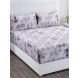 Maspar Bellezza Quinn Pink 210 TC Cotton Double Bed Sheet with 2 Pillow Covers