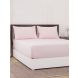 Maspar Colorart Slumber Pink 200 TC Cotton King Bed Sheet with 2 Pillow Covers
