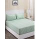 Maspar Donatella Soumak Green 144 TC Cotton Double Bed Sheet with 2 Pillow Covers