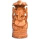 Wooden Handicraft  Decorative Ganesha Sitting on Snake (C-4169-8)