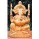 Wooden Handicraft  Decorative Wooden Ganesh with Chair Round Fine 