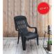 Weekender (Set of 2) Plastic Chair in Iron Black Color 