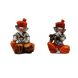 eCraftIndia Set of 2 Ganesha Playing Tabla and Flute (COM280)