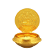 Gajalakshmi Lamp - 24k Gold Plated (76.2mm)