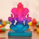 eCraftIndia Pink and Blue Double Sided Crystal Car Ganesha Showpiece (CRGGCAR520_BL)
