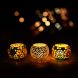 eCraftIndia Set of 3 Mosiac Glass Decorative Tea Light Holder/Diya (CRML003_004_005)
