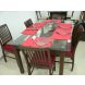 DTA 04 dining table with glass top 5' x 3' & Qty 6 DCA 12 chairs