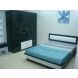 Dublin Queen Bed with 1-Side Table with 4-Door Wardrobe & 1 Dresser with Stool