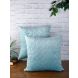 Eyda Super Soft Velvet Aqua Color Set of 2 Quilted Cushion Cover(ECUS149SO2)