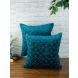 Eyda Super Soft Velvet Blue Color Set of 2 Quilted Cushion Cover(ECUS152SO2)