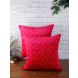 Eyda Super Soft Velvet Fuchsia Color Set of 2 Quilted Cushion Cover(ECUS153SO2)