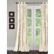 Eyda Premium Velvet Ivory Color Eyelet Door Curtain(EDCUR38)
