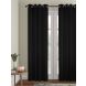 Eyda Black Color Premium Semi Blackout Long Door Curtain(ELDCUR21)