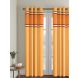 Eyda Embroidered Semi Blackout Orange Premium Long Door Curtain(ELDCUR36)