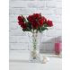 Bunch of 2 Red Artificial Rose Sticks(FL20387RE)