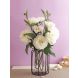 Blooming set of Peony Flowers-White-Set of 2(FL209409WH)