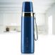 Borosil Stainless Steel Hydra Prism Vacuum Insulated Flask Water Bottle, 650 ml, Blue