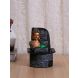 Black Handcrafted Buddha Water Fountain with Light(FOUN19204)