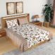 eCraftIndia 144 TC Pure Cotton Premium Floral and Bird Print Double Bed Bedsheet (90 In x 108 In) with 2 pillow cover - Orange (HFDBD613_OR)