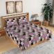 eCraftIndia 144 TC Pure Cotton Checkered Print Double Bed Bedsheet (90 In x 108 In) with 2 pillow cover - Pink (HFDBD614_PINK)