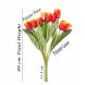 Artificial Multi Color Tulip Flower Bunch (120)
