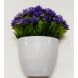 Artificial Blue Color Wild Flower Plant With Pot (132)