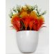 Artificial Orange Color Wild Flower Plant With Pot (130)