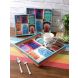 Set of 3 Multicoloured Digital Printed Square Serving Tray