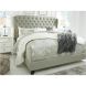 JERARY KING KING UPH BED W/ROLL SLATS
