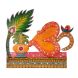 eCraftIndia Papier-Mache Om and Krishna Design Key Holder (KKH529)