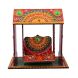 eCraftIndia Decorative Papier-Mache work Wooden Jhula Temple (KSWING500)