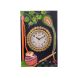eCraftIndia Wooden Papier Mache Matki Design Artistic Handcrafted Wall Clock (KWC530)